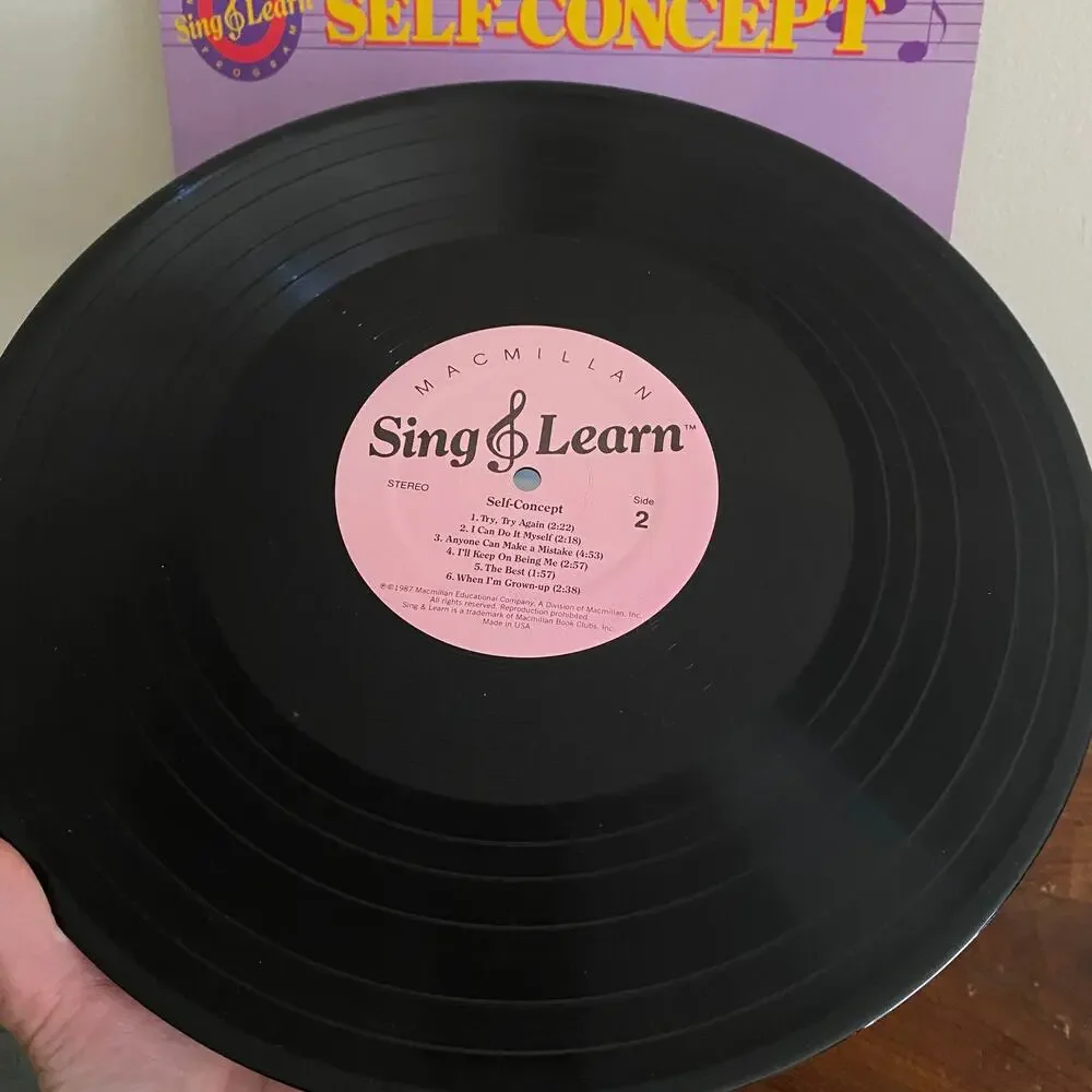 Vintage 1987 Self-Concept Sing & Learn Vinyl Record